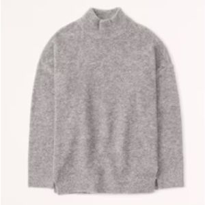 Oversized Boucle Turtleneck Sweater